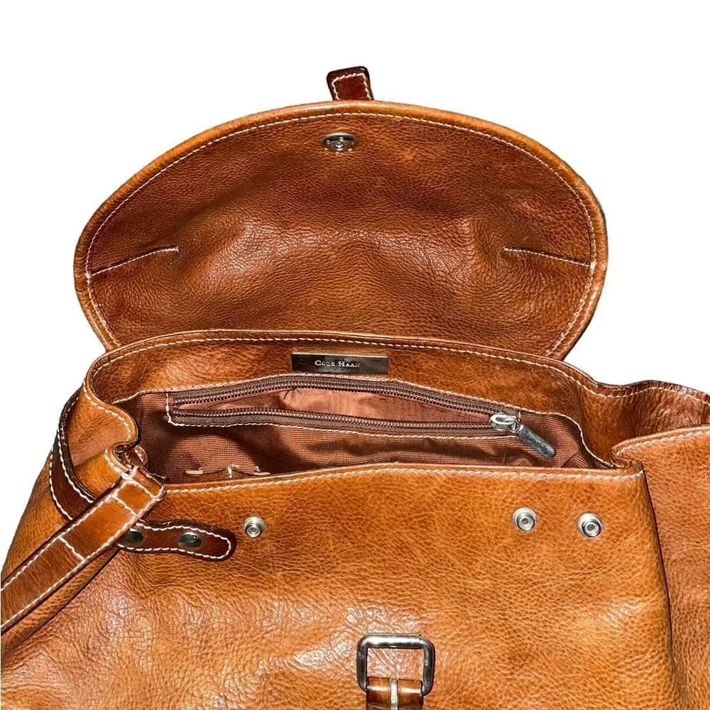 Cole Haan Tan Leather Backpack